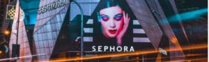 Billboard with a Sephora advert
