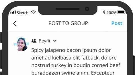 Option to choose which group to post to